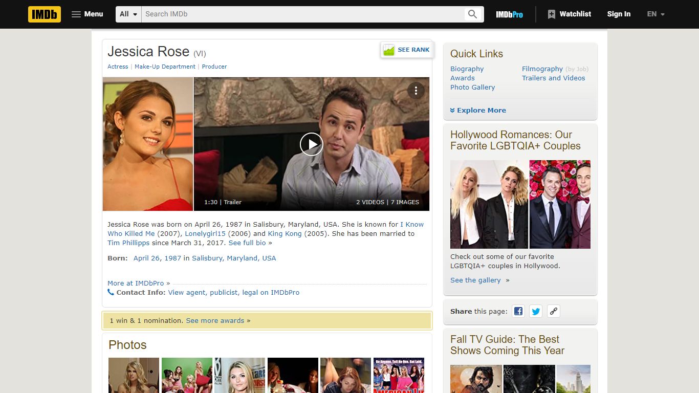 Jessica Rose - IMDb