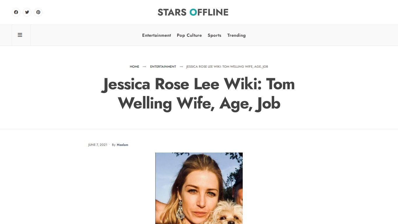 Jessica Rose Lee Wiki: Tom Welling Wife, Age, Job - Stars Offline